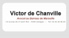 Maître Victor De Chanville