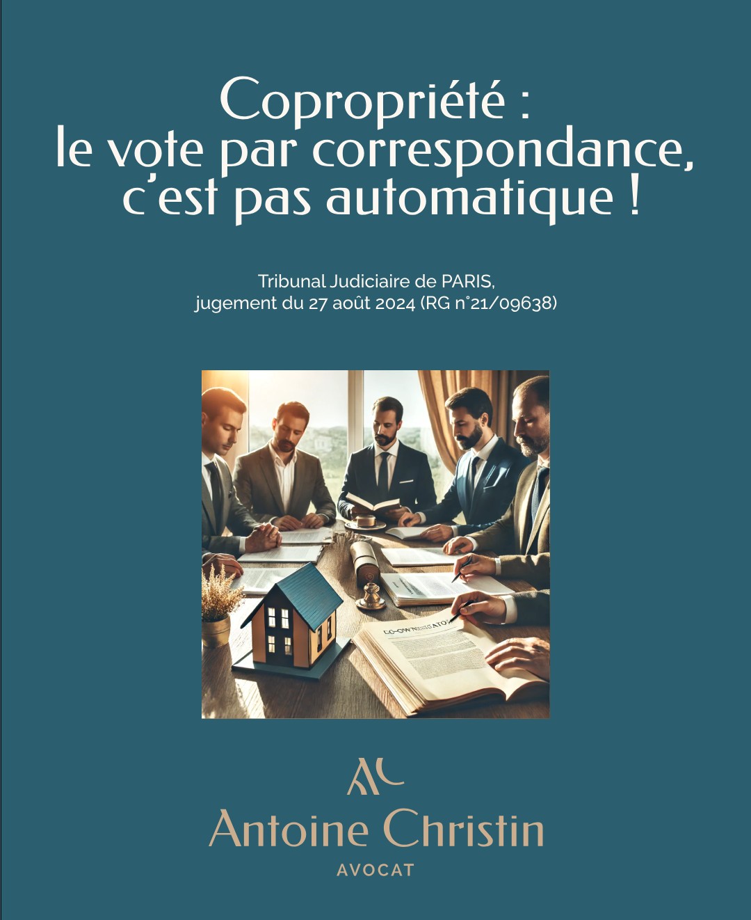 Copropriété : le vote par correspondance, c’est pas automatique (2) !