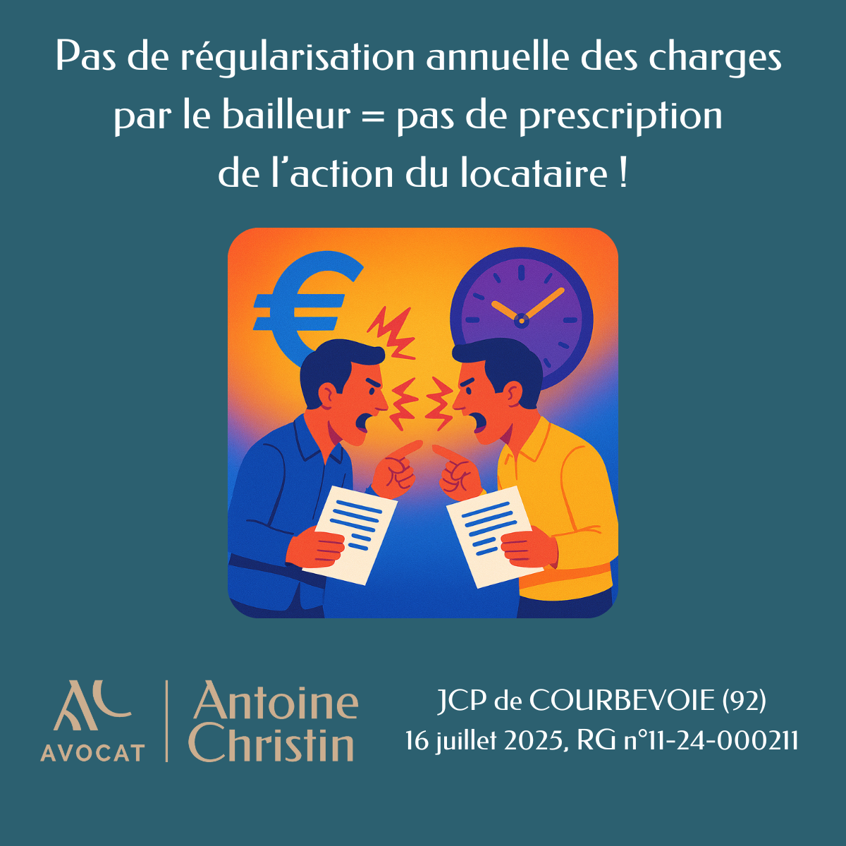 Pas de régularisation des charges par le bailleur = pas de prescription de l’action du locataire !
