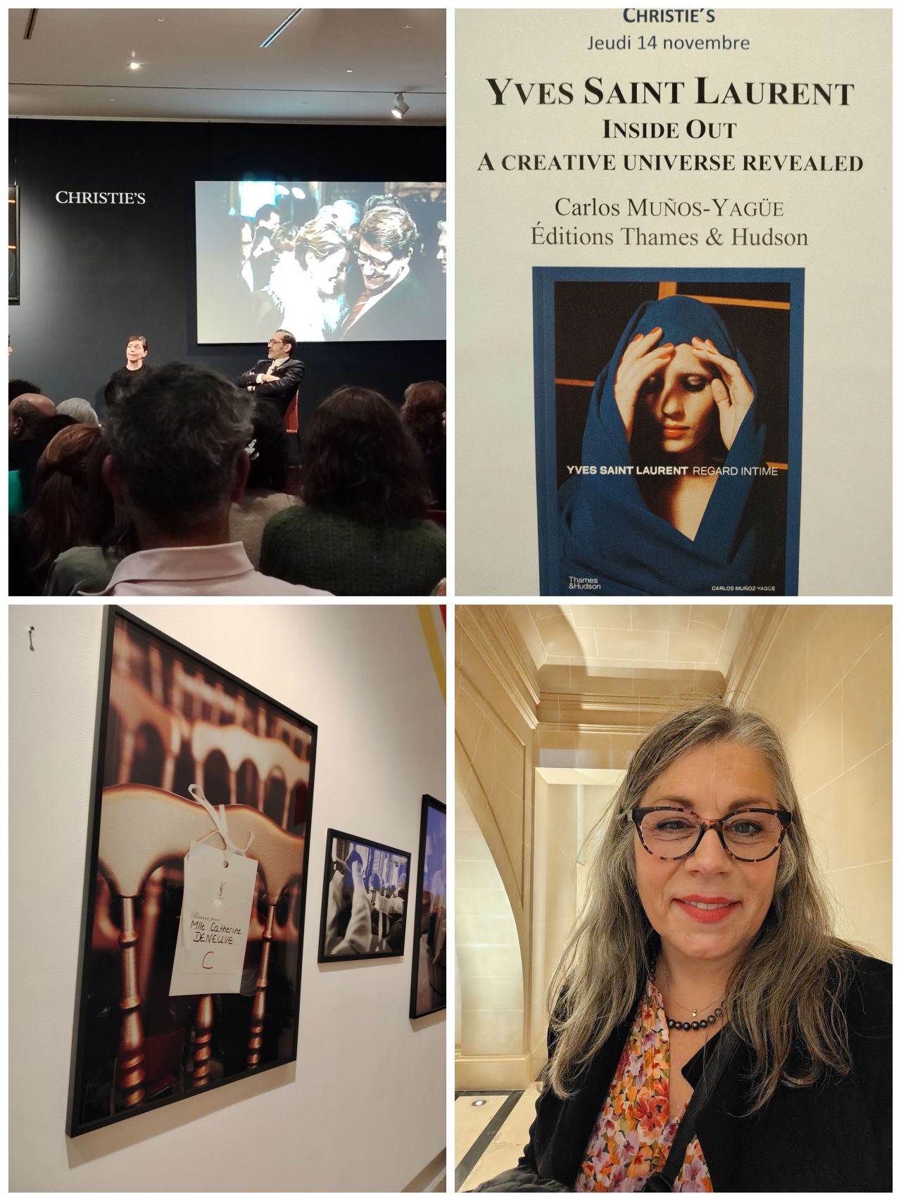 Chez Christie's pour la soirée spéciale Haute Cuture Yves Saint Laurent avec le photographe M. Carlos Munos-Yaguë !