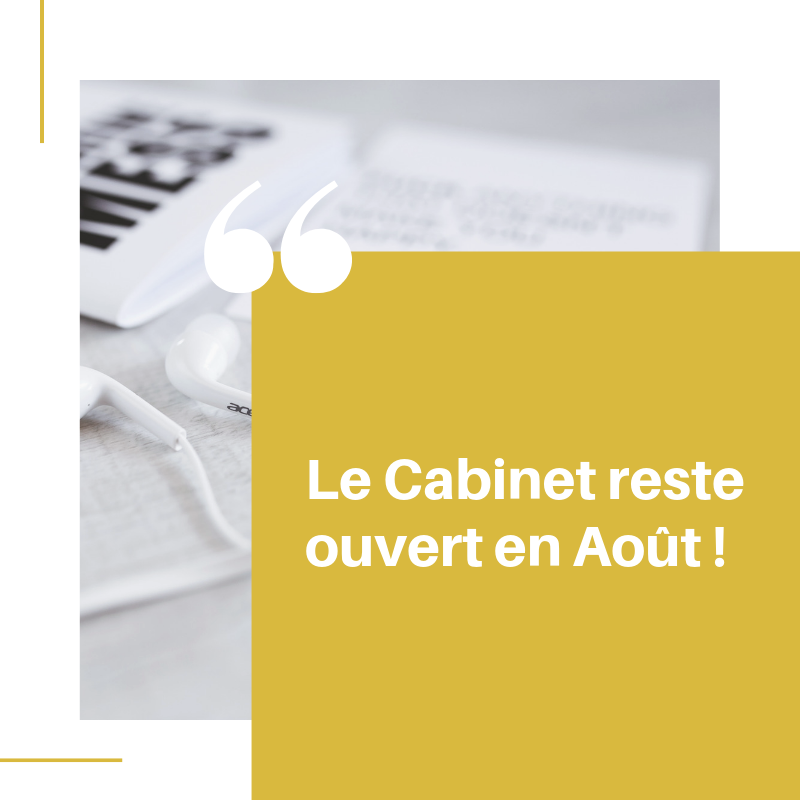 Votre avocat fiscaliste disponible au mois d'Août !