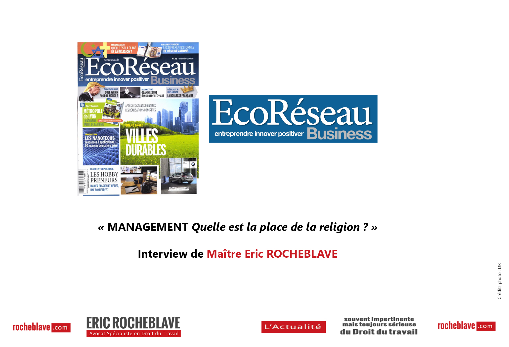 « MANAGEMENT Quelle est la place de la religion ? » Interview de Maître Eric ROCHEBLAVE | EcoRéseau