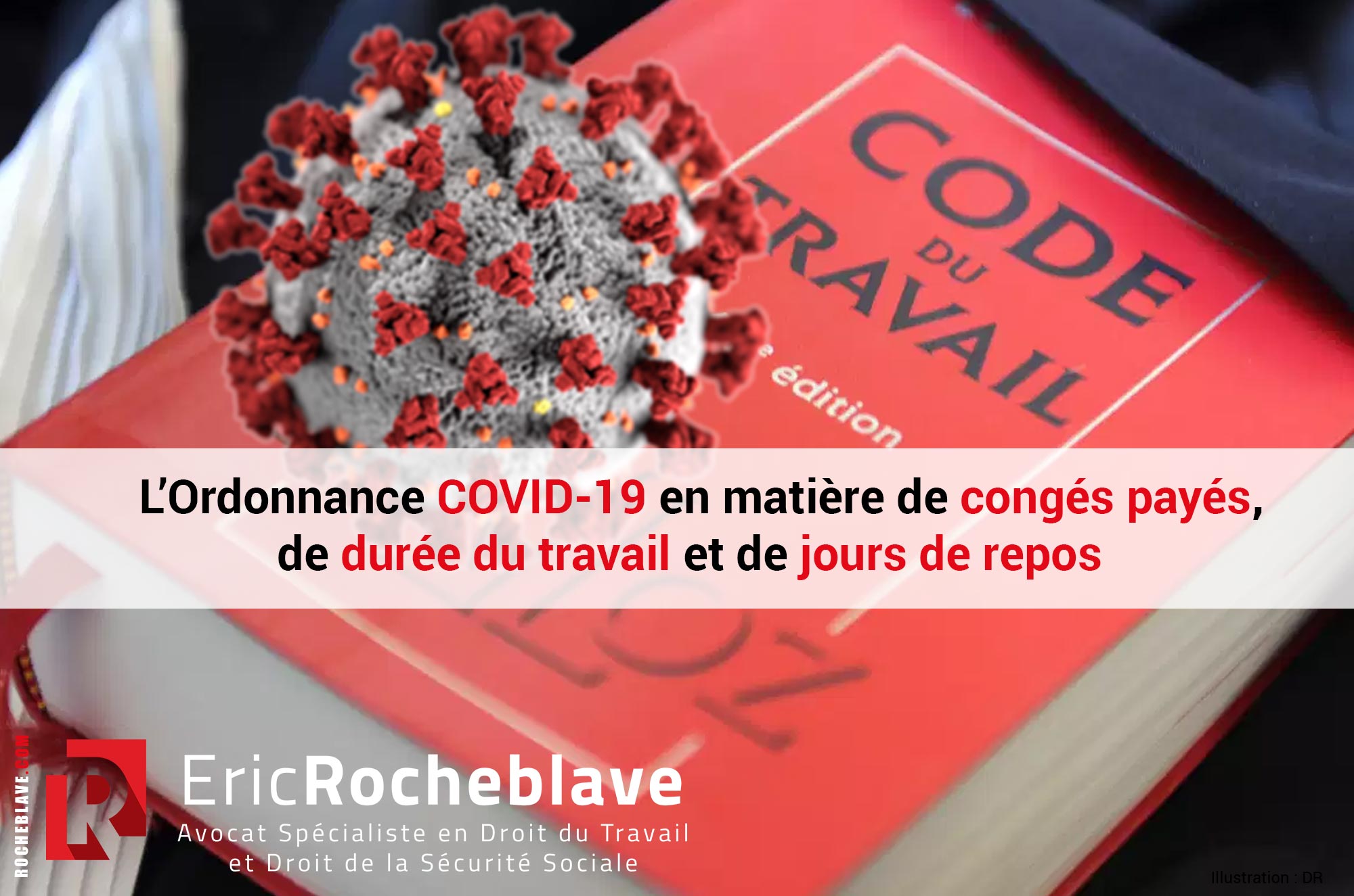Ordonnance COVID19 en matière de congés payés, de durée du travail et de jours de repos
