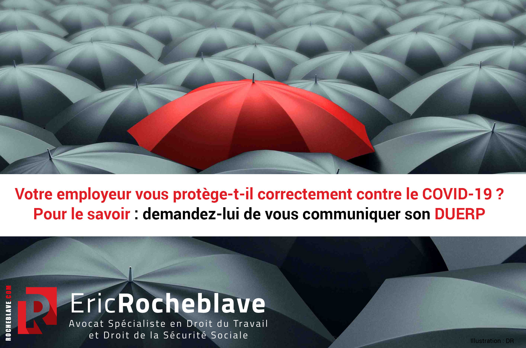 Votre employeur vous protège-t-il correctement contre le COVID-19 ? Pour le savoir : demandez-lui de vous communiquer son DUERP