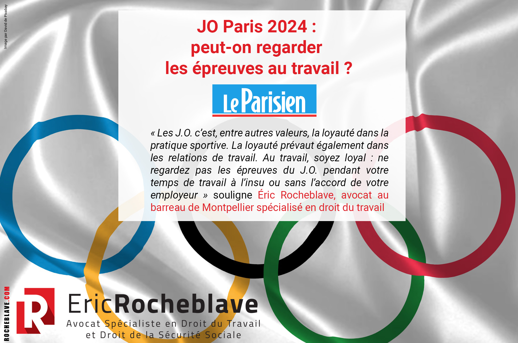 JO Paris 2024 : peut-on regarder les épreuves au travail ?