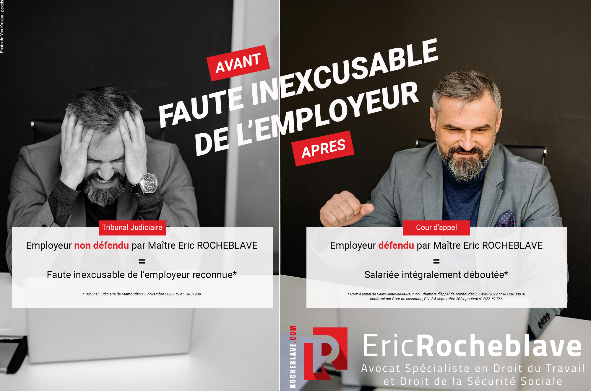 FAUTE INEXCUSABLE DE L’EMPLOYEUR - Avant/Après