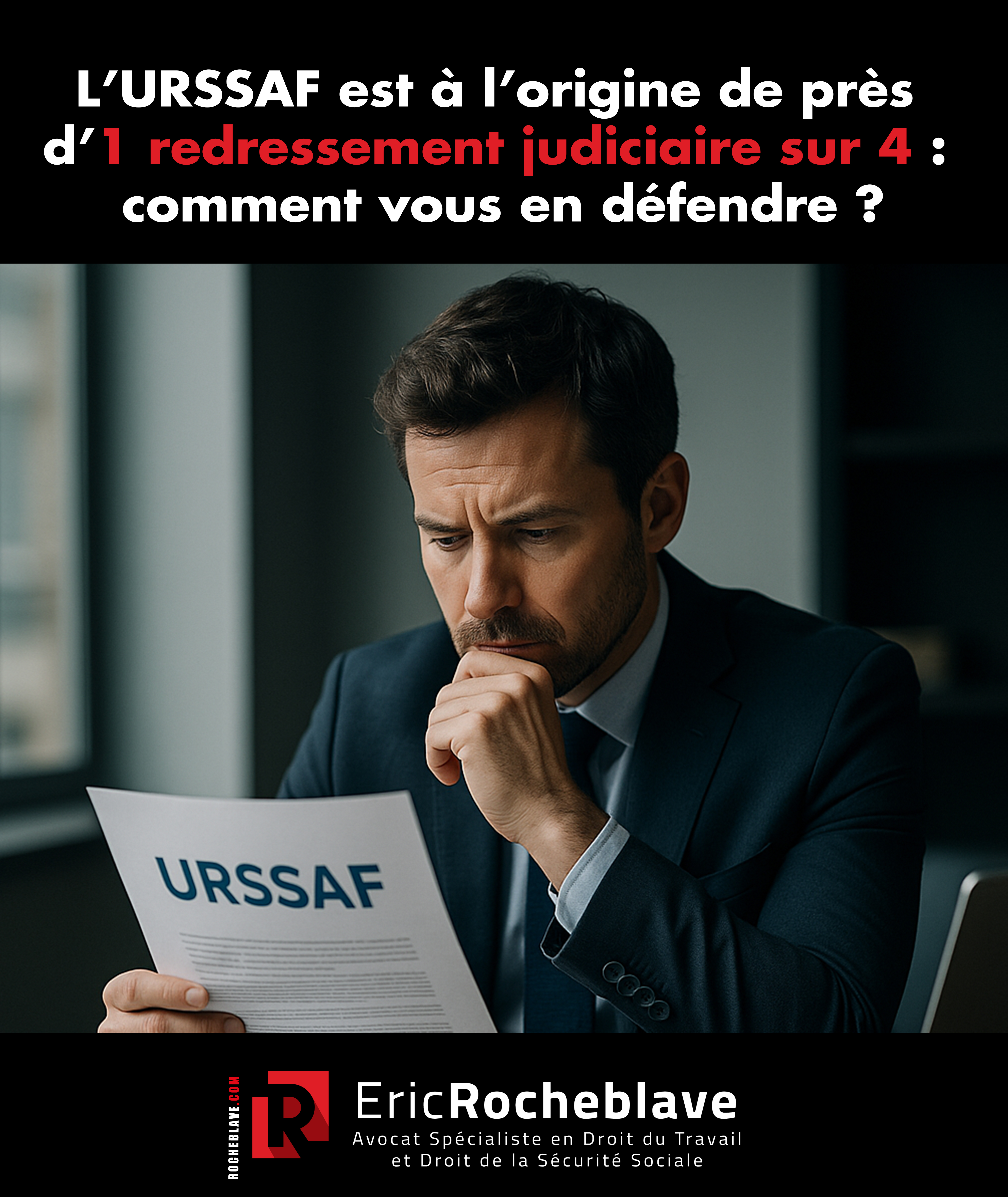 L’URSSAF est à l’origine de près d’1 redressement judiciaire sur 4 : comment vous en défendre ?