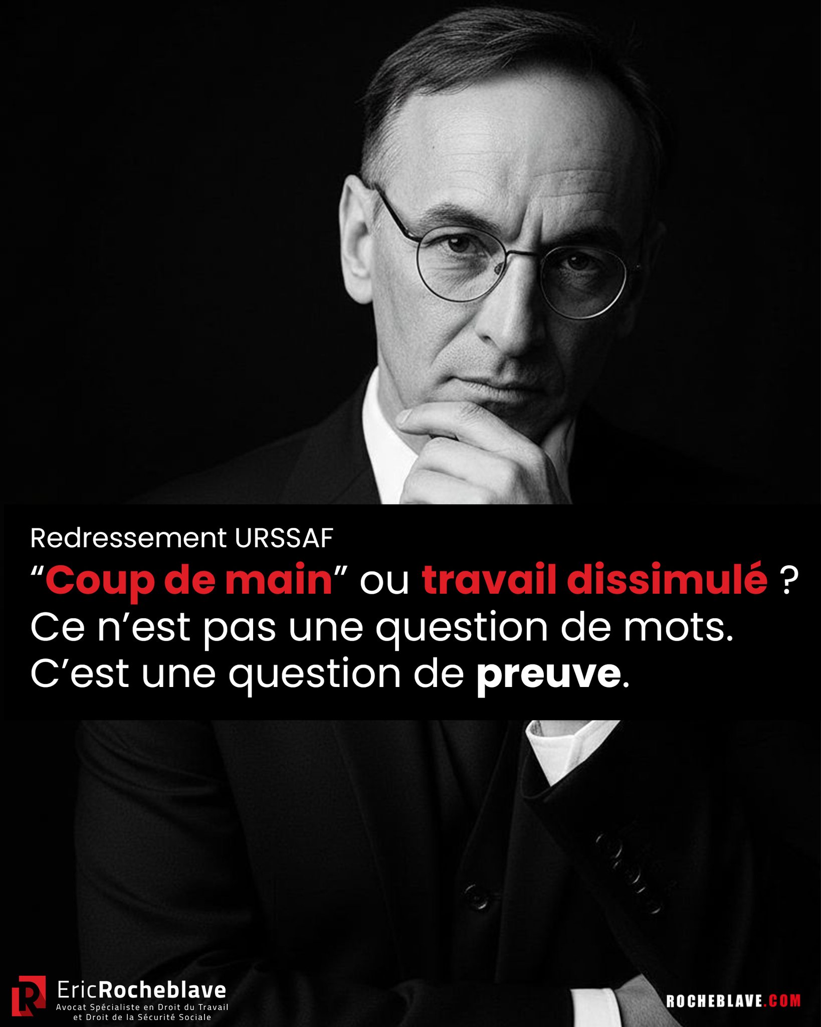 Redressement URSSAF  “Coup de main” ou travail dissimulé ?  Ce n'est pas une question de mots.  C'est une question de preuve.