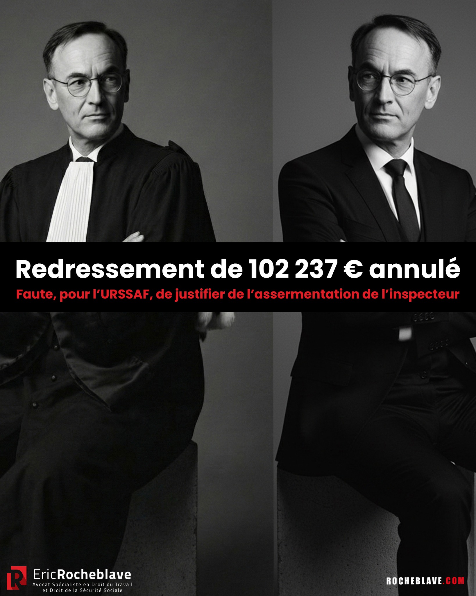Redressement de 102 237 € annulé. Faute, pour l'URSSAF, de justifier de l'assermentation de l'inspecteur.