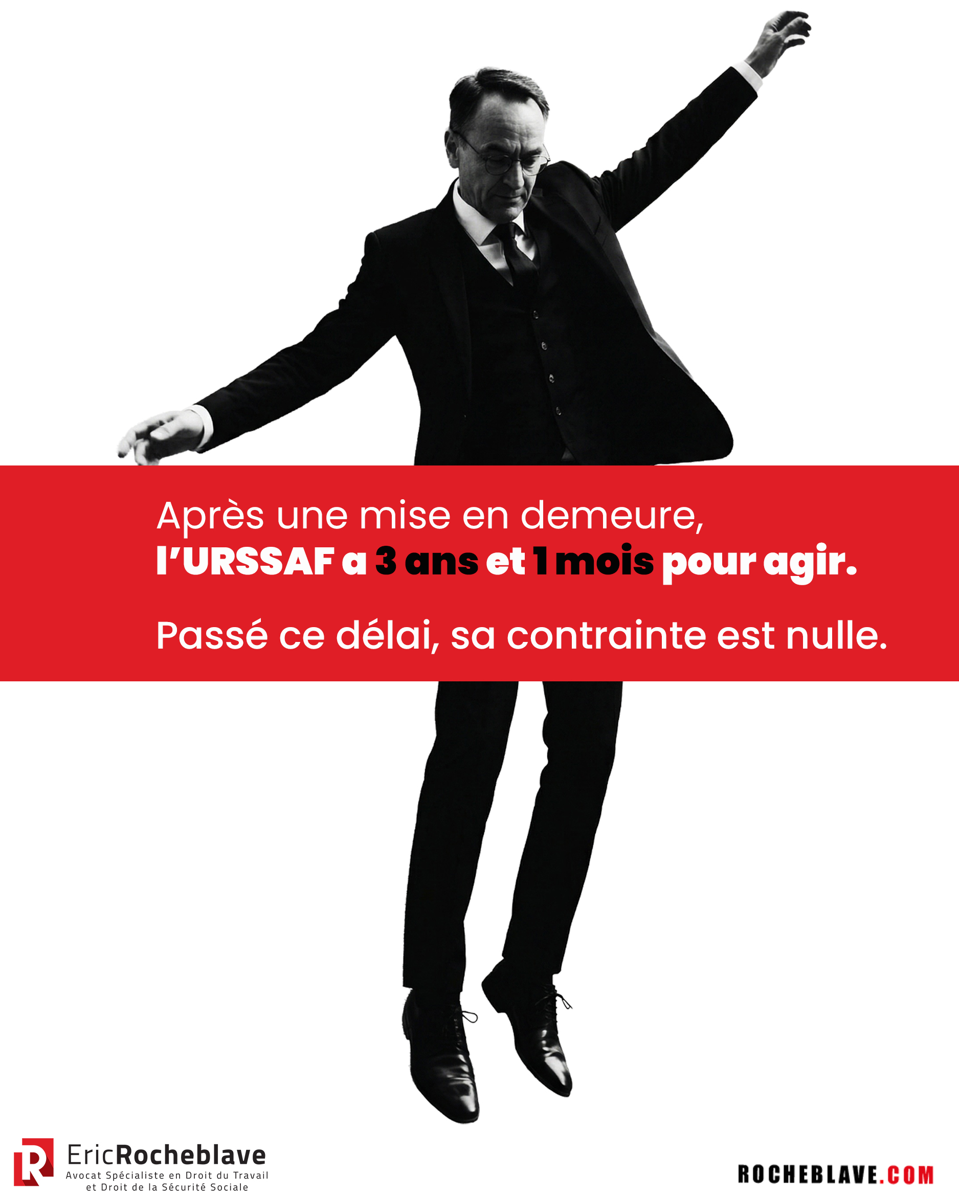 Après une mise en demeure,  l'URSSAF a 3 ans et 1 mois pour agir.  Passé ce délai, sa contrainte est nulle.