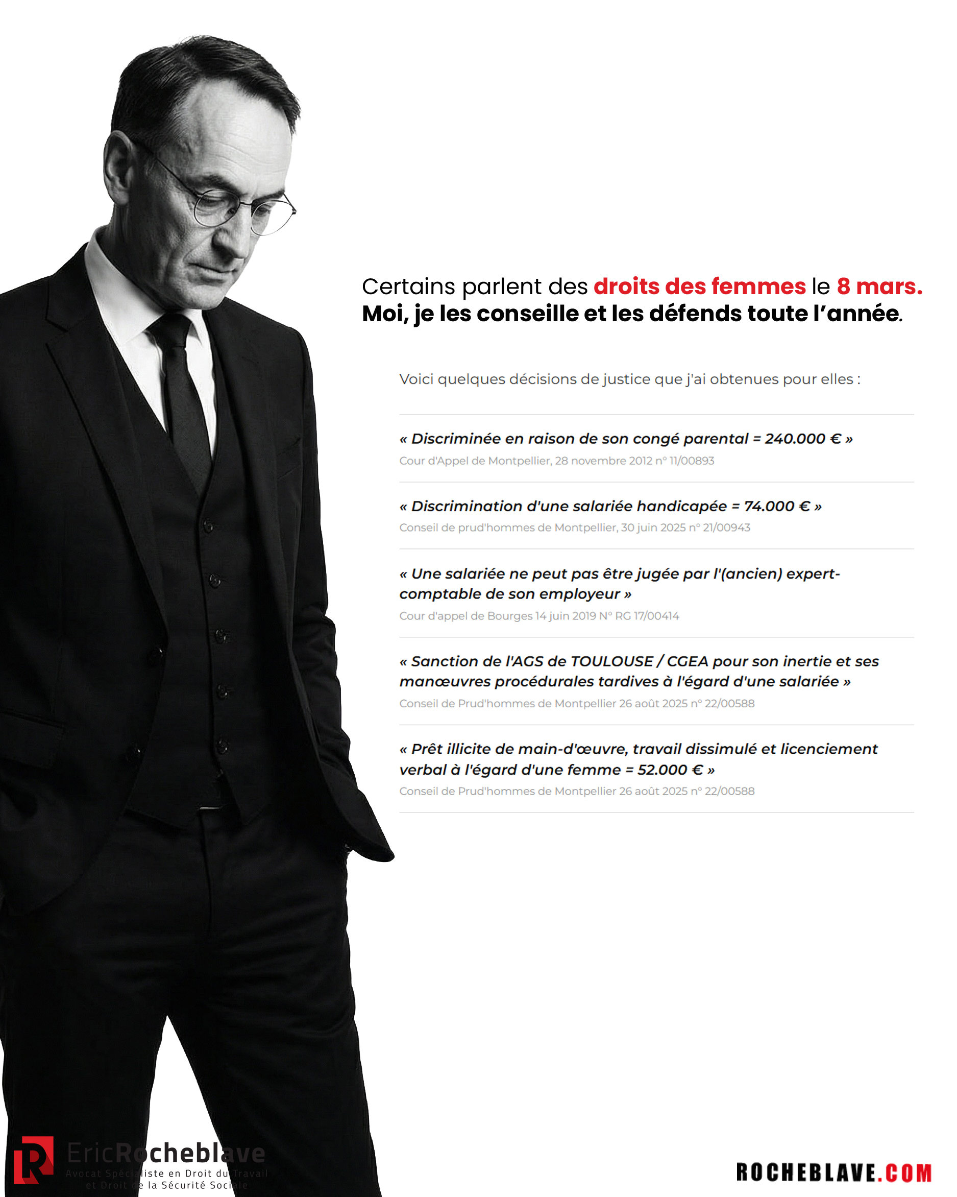 Certains parlent des droits des femmes le 8 mars.