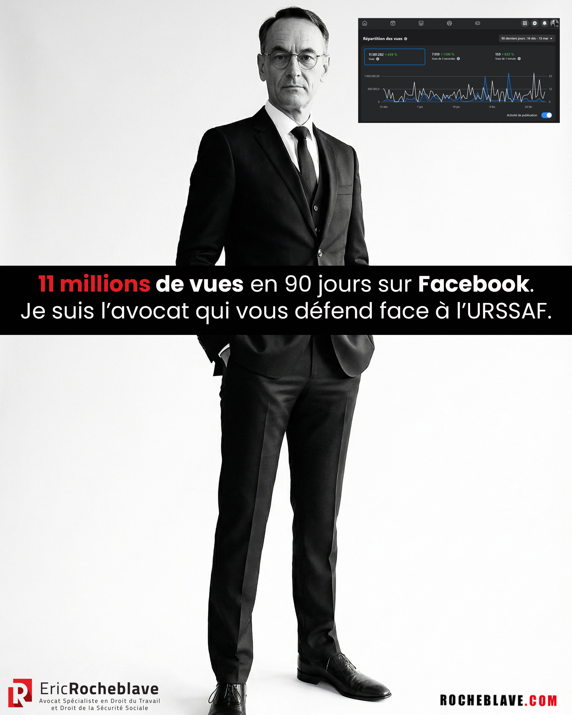11 millions de vues en 90 jours sur Facebook. Je suis l’avocat qui vous défend face à l’URSSAF.