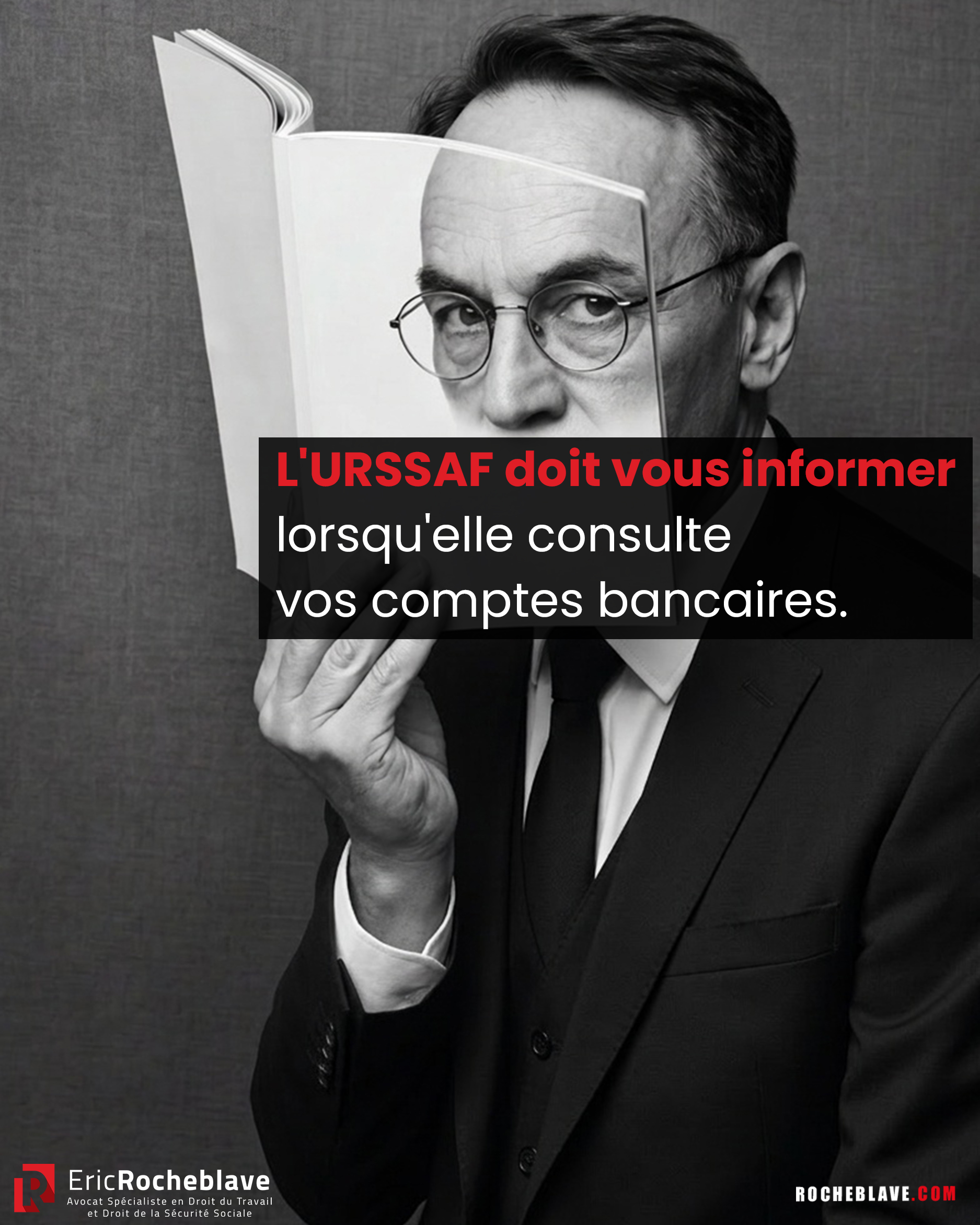 L'URSSAF doit vous informer lorsqu'elle consulte vos comptes bancaires