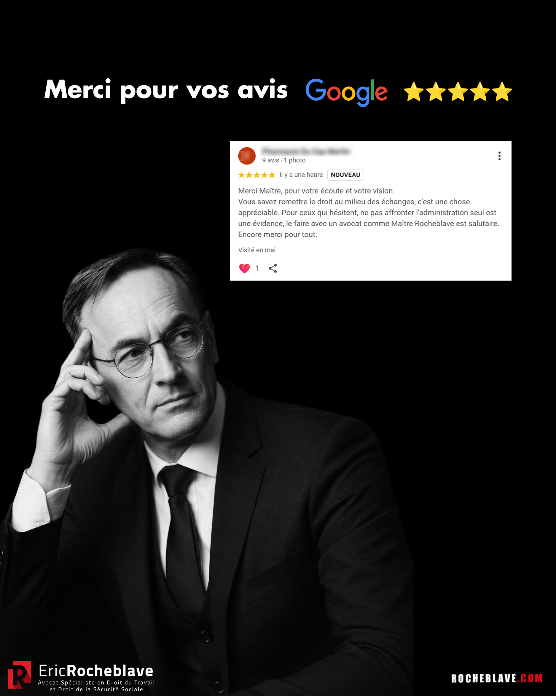 J'ai reçu cet avis ce matin. 
