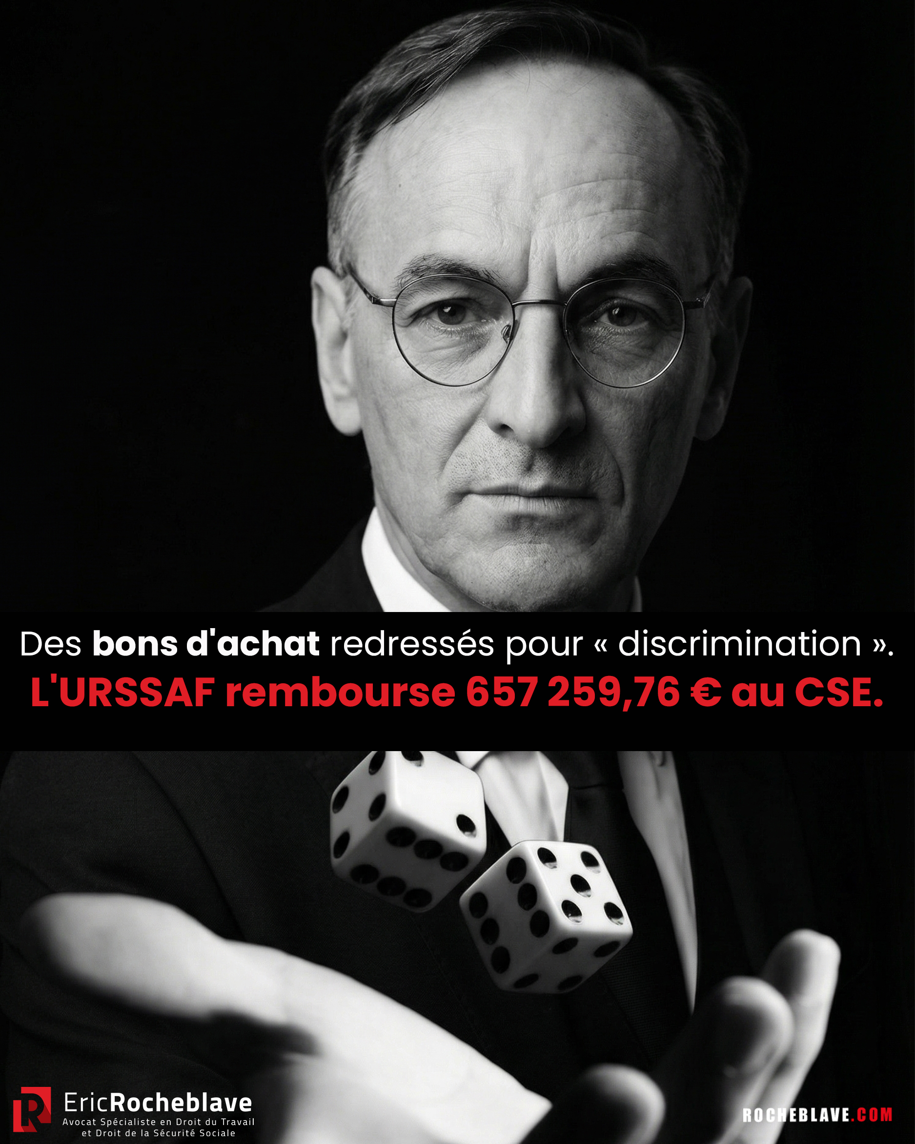 Des bons d'achat redressés pour « discrimination ». L'URSSAF rembourse 657 259,76 € au CSE.