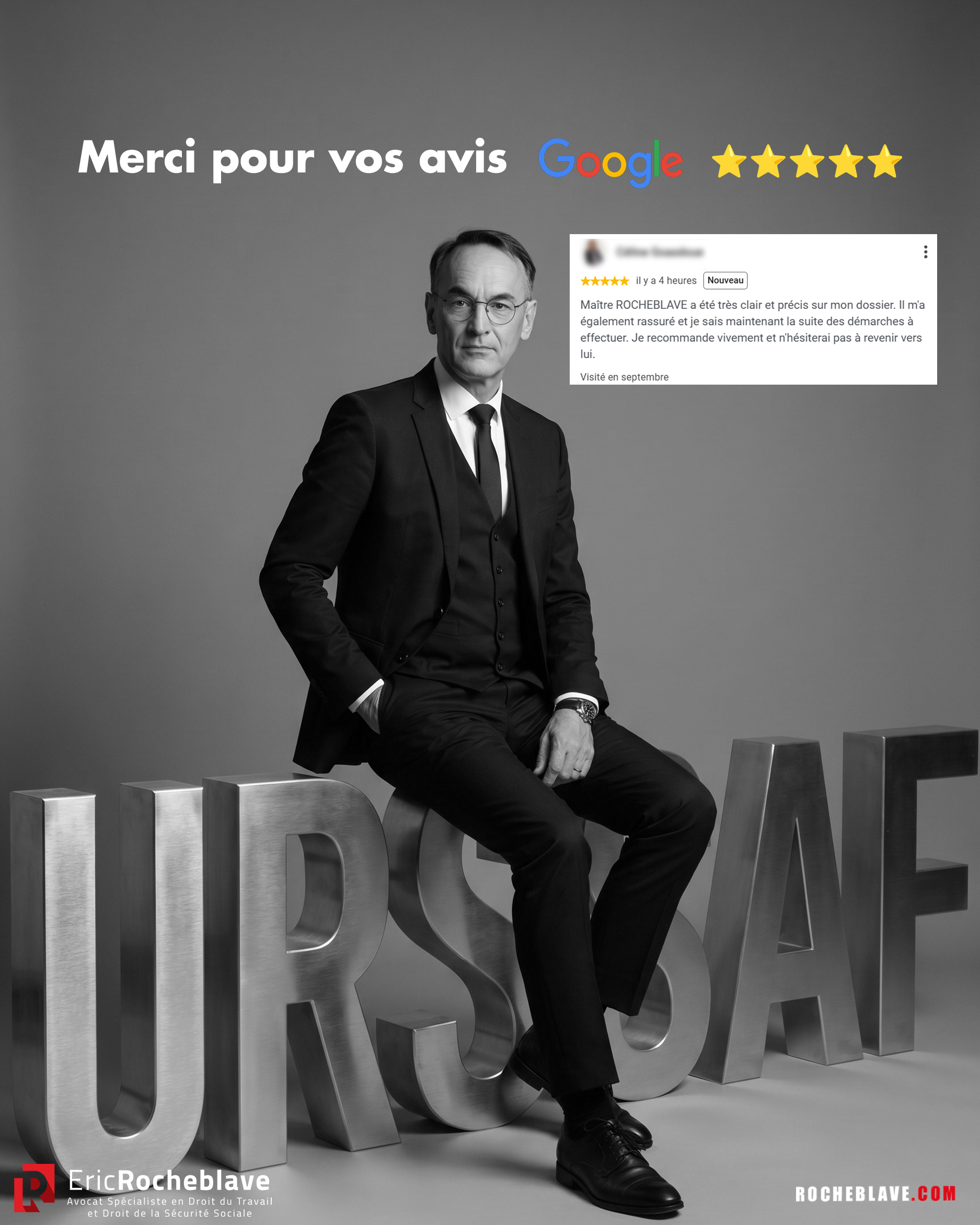 Premier avis 5 étoiles Google de la rentrée.