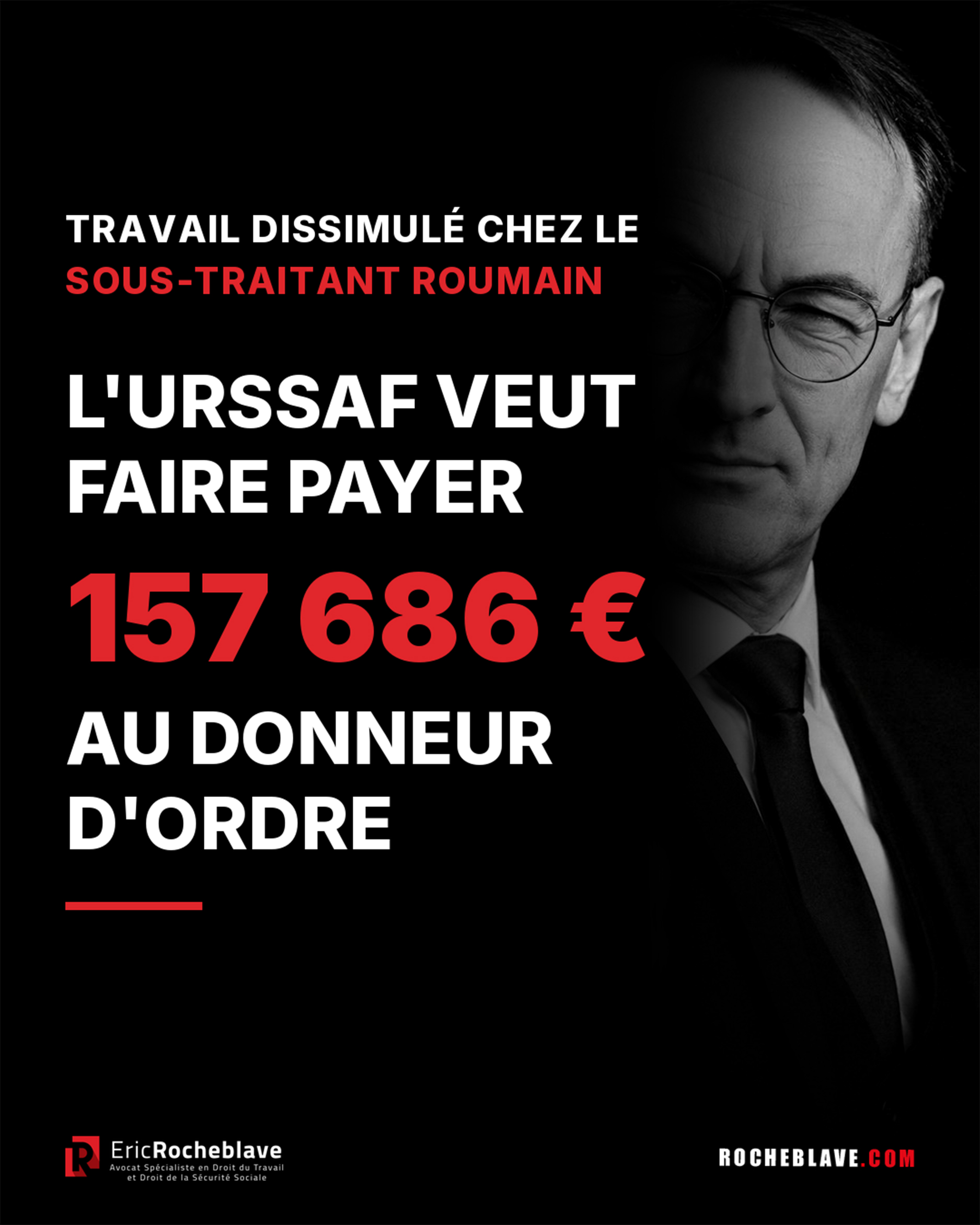 Travail dissimulé chez un sous-traitant roumain : l'URSSAF veut faire payer 157 686 € au donneur d'ordre.