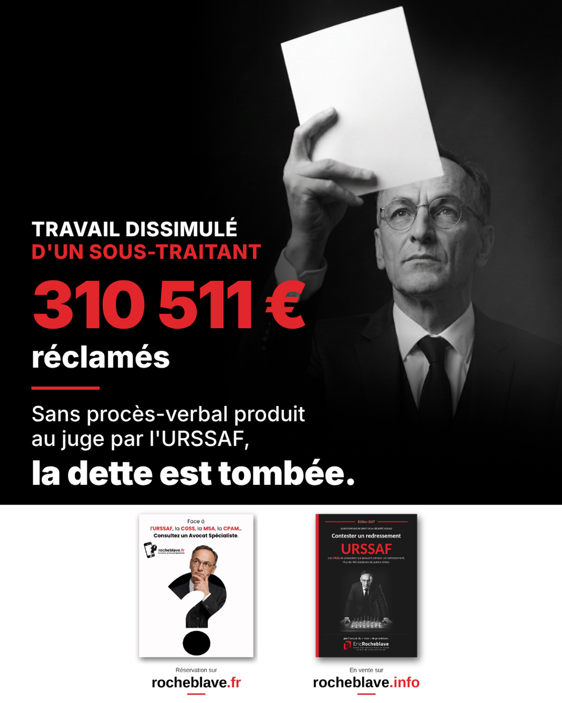 310 511 € réclamés pour le travail dissimulé d'un sous-traitant. Sans procès-verbal produit au juge par l'URSSAF, la dette est tombée.