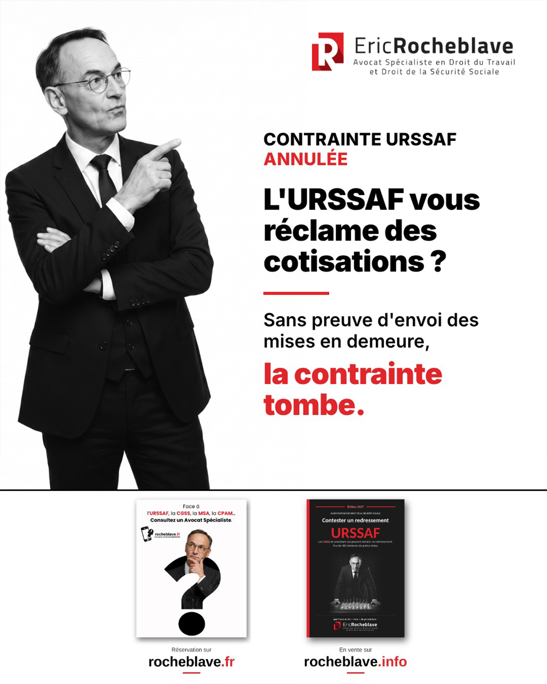 L'URSSAF vous réclame des cotisations ? Sans preuve d'envoi des mises en demeure, la contrainte tombe.