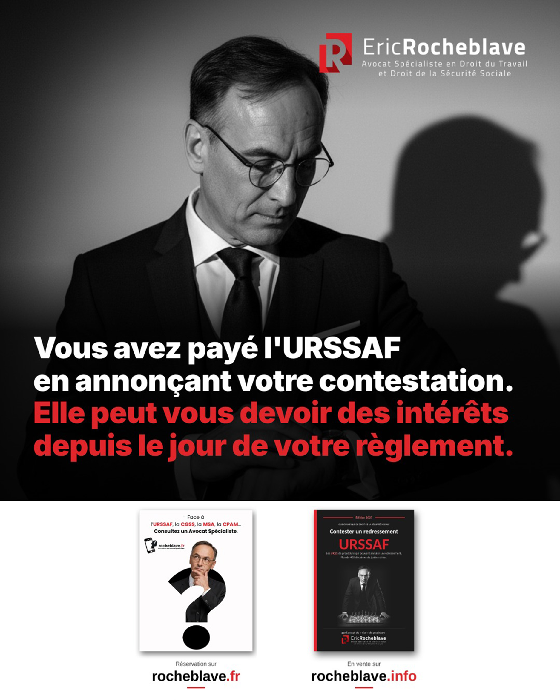 Vous avez payé l'URSSAF en annonçant votre contestation. Elle peut vous devoir des intérêts depuis le jour de votre règlement.
