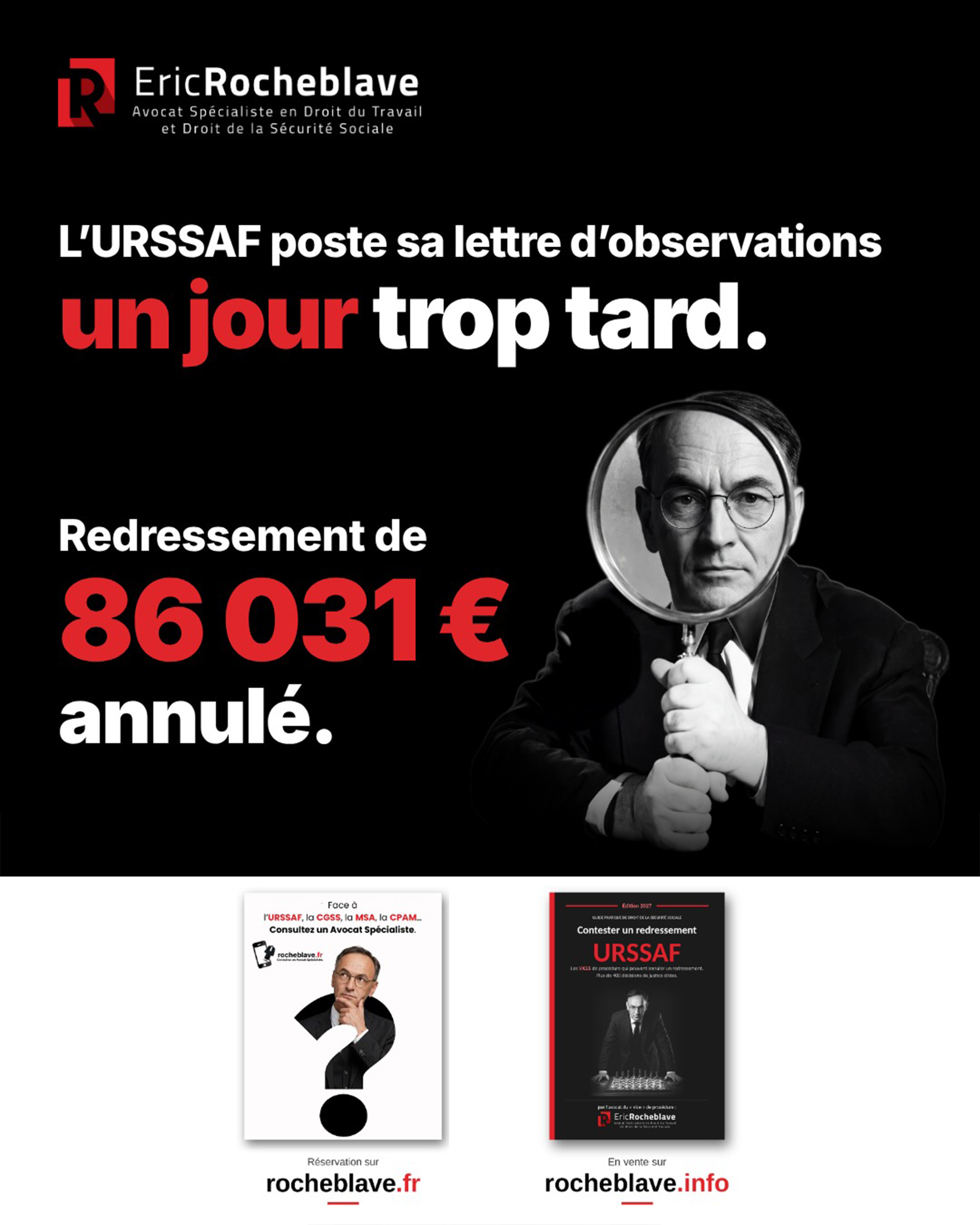 L’URSSAF poste sa lettre d’observations un jour trop tard. Redressement de 86 031 € annulé.