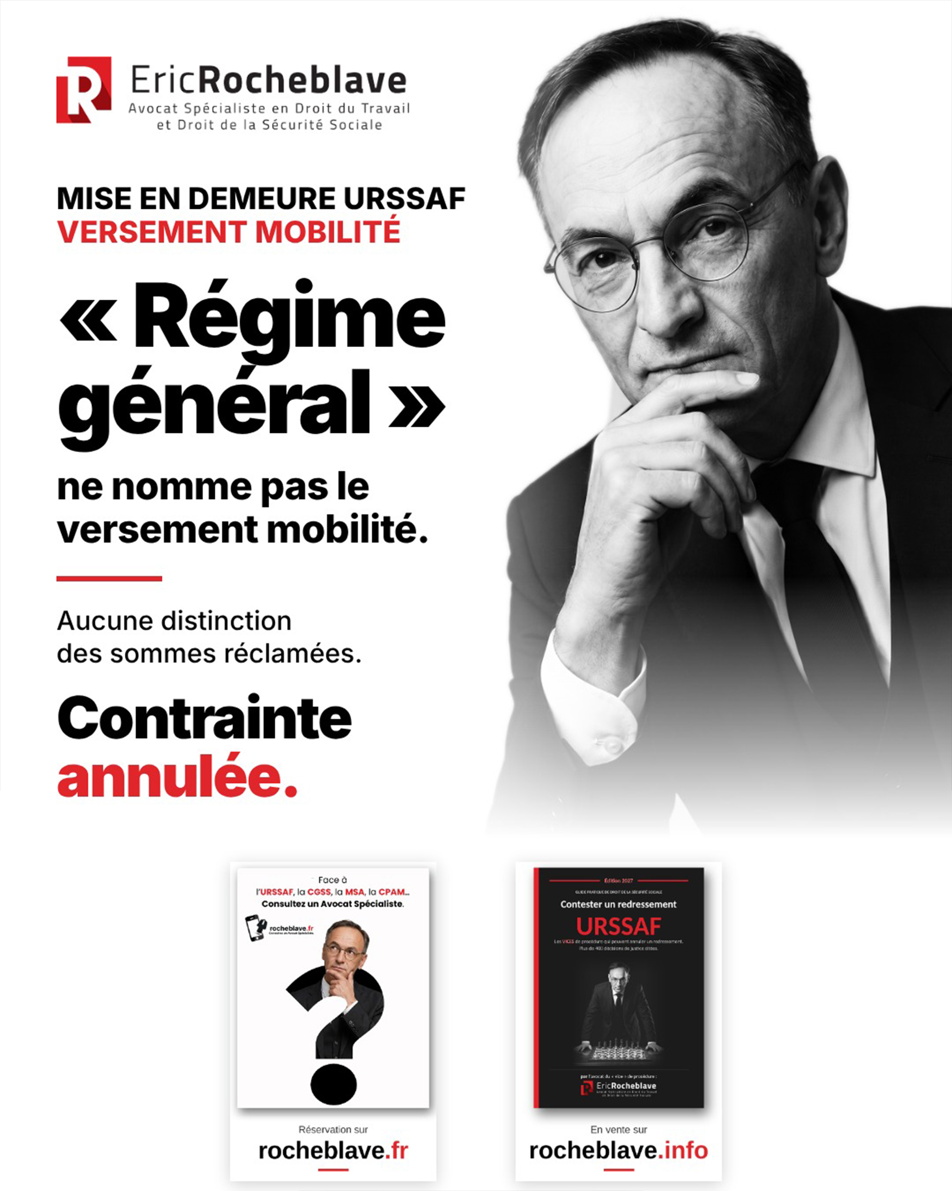 Un employeur reçoit des mises en demeure « régime général ». Le versement mobilité n'y est pas nommé. Contrainte annulée.