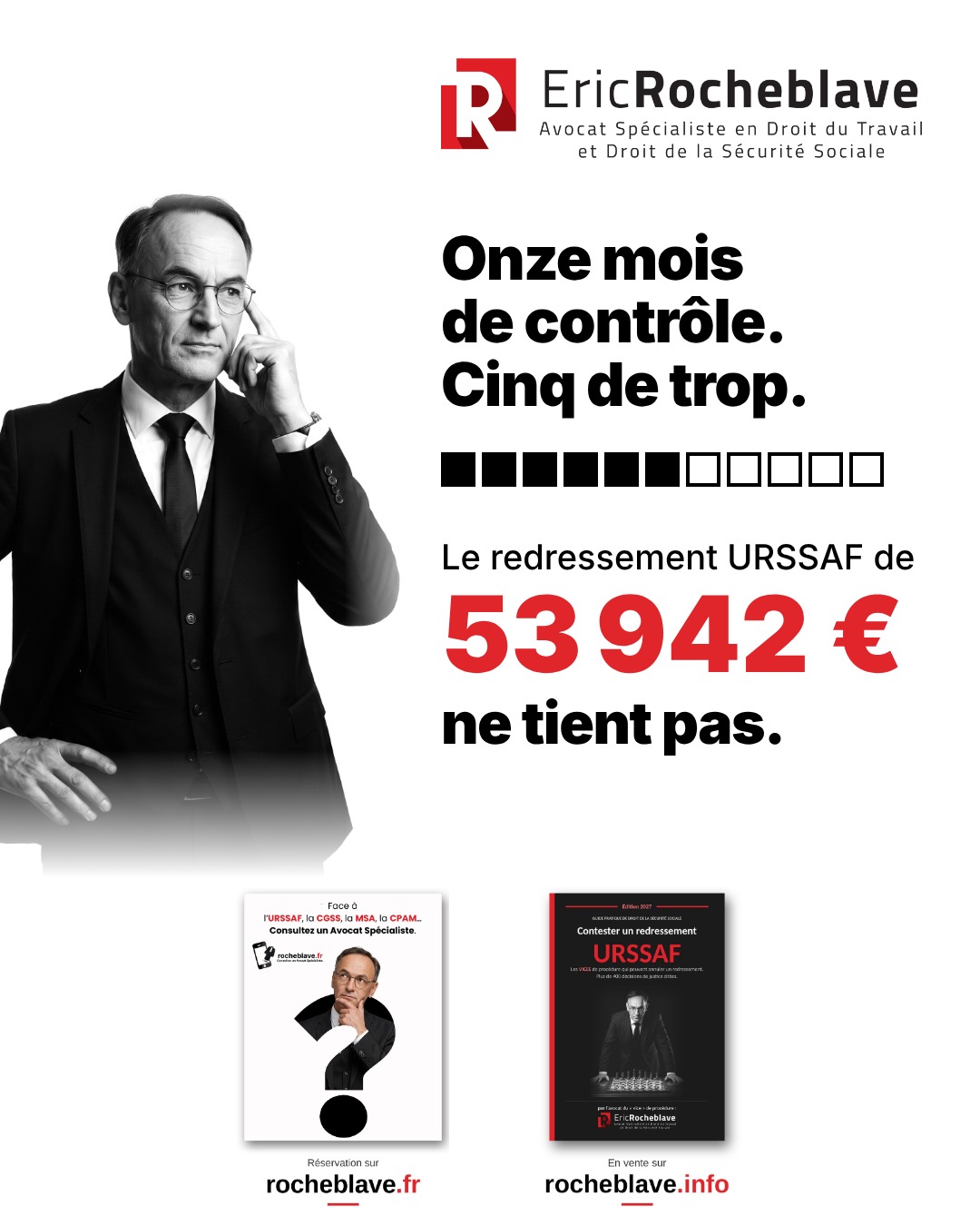 Onze mois de contrôle. Cinq de trop. Le redressement URSSAF de 53 942 € ne tient pas.