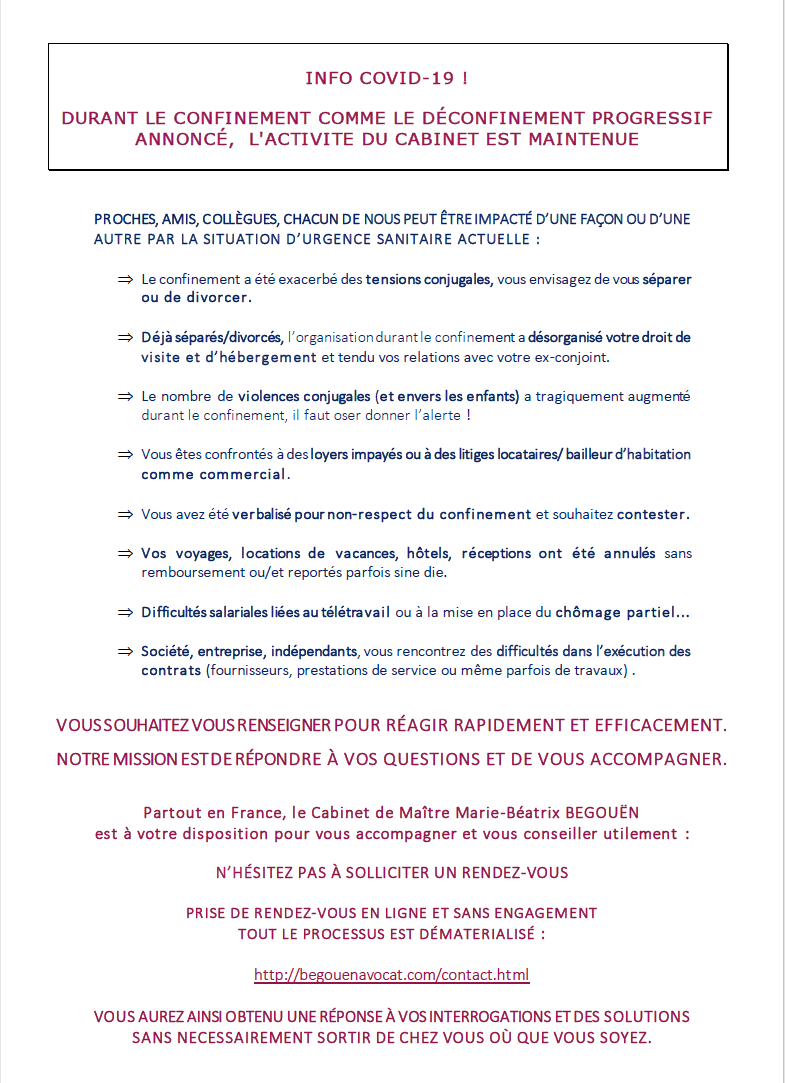 PROCHES, AMIS, COLLÈGUES, CHACUN DE NOUS PEUT ÊTRE IMPACTÉ D’UNE FAÇON OU D’UNE AUTRE PAR LA SITUATION D’URGENCE SANITAIRE ACTUELLE :