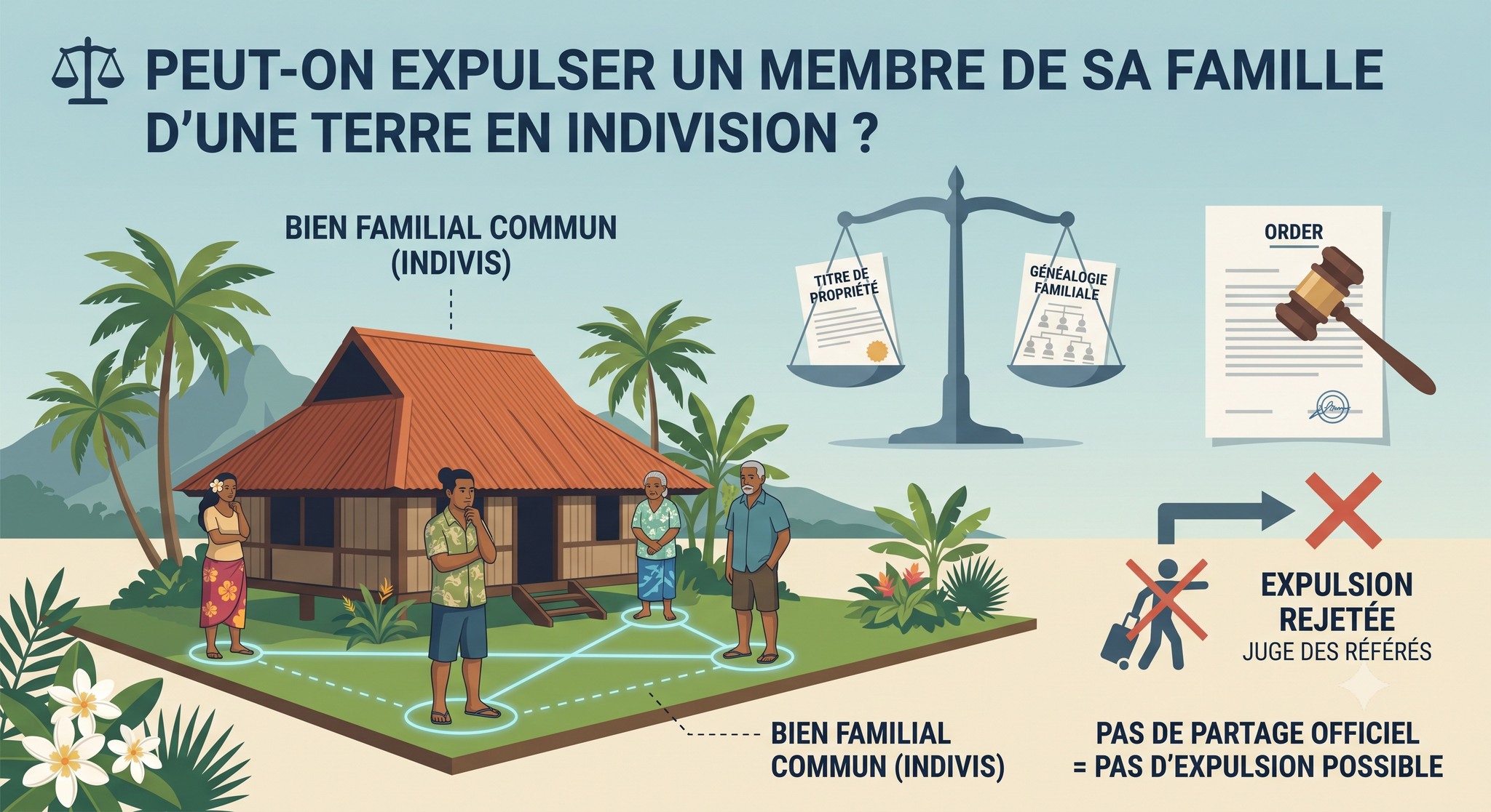  Peut-on expulser un membre de sa famille d'une terre en indivision ?