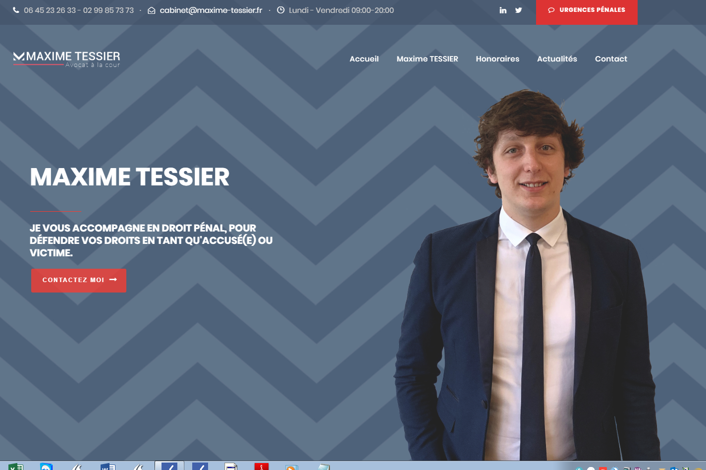 Nouveau site internet de Maxime Tessier