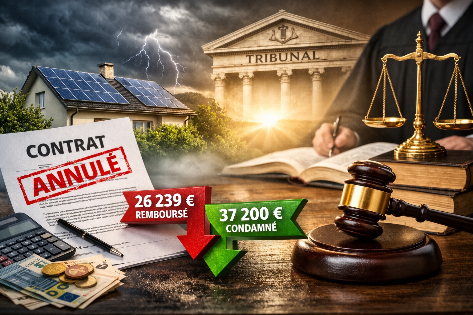 Litige avec CAP SOLEIL ENERGIE (GENERATION VERTE) : vente annulée, crédit remboursé