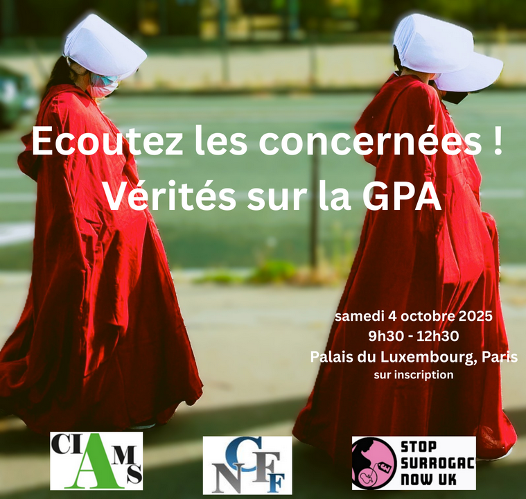 Vérités sur la Gestation pour Autrui - Colloque au Palais du Luxembourg PARIS 4 octobre 2025 