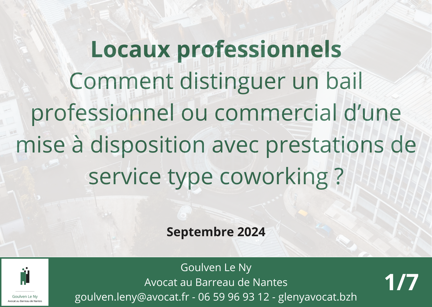 Locaux professionnels : comment distinguer un bail professionnel ou commercial d’une mise à disposition avec prestations de service type coworking ?