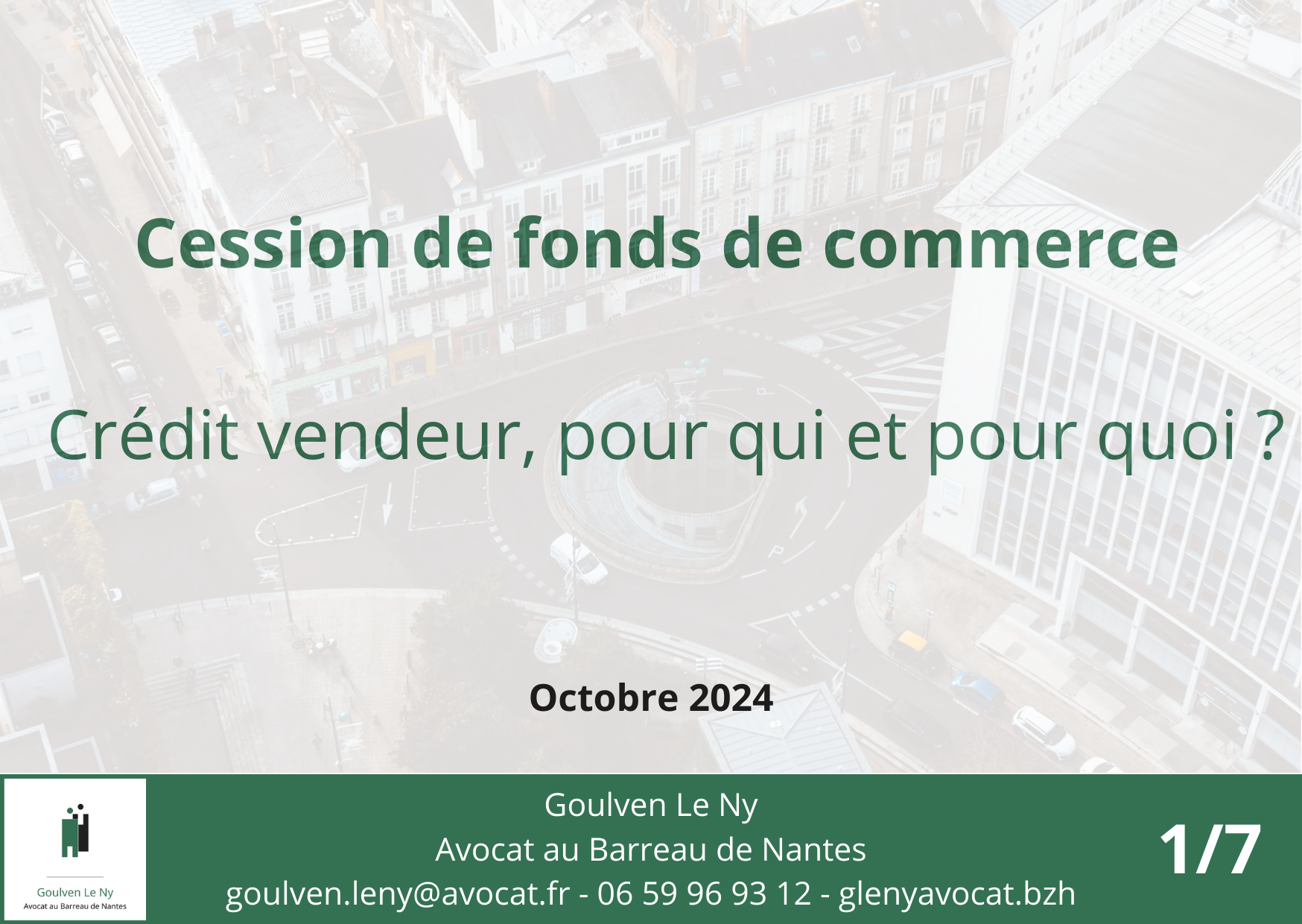 Cession de fonds de commerce : crédit-vendeur, pour qui et pour quoi ?