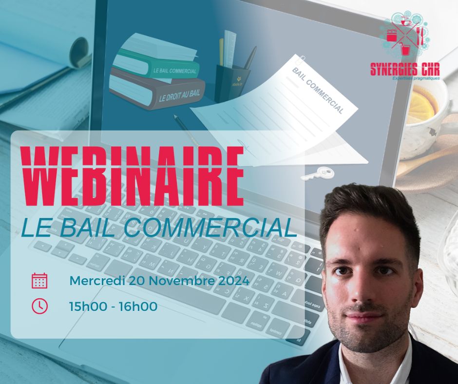 Webinaire bail commercial avec l'association SYNERGIES CHR