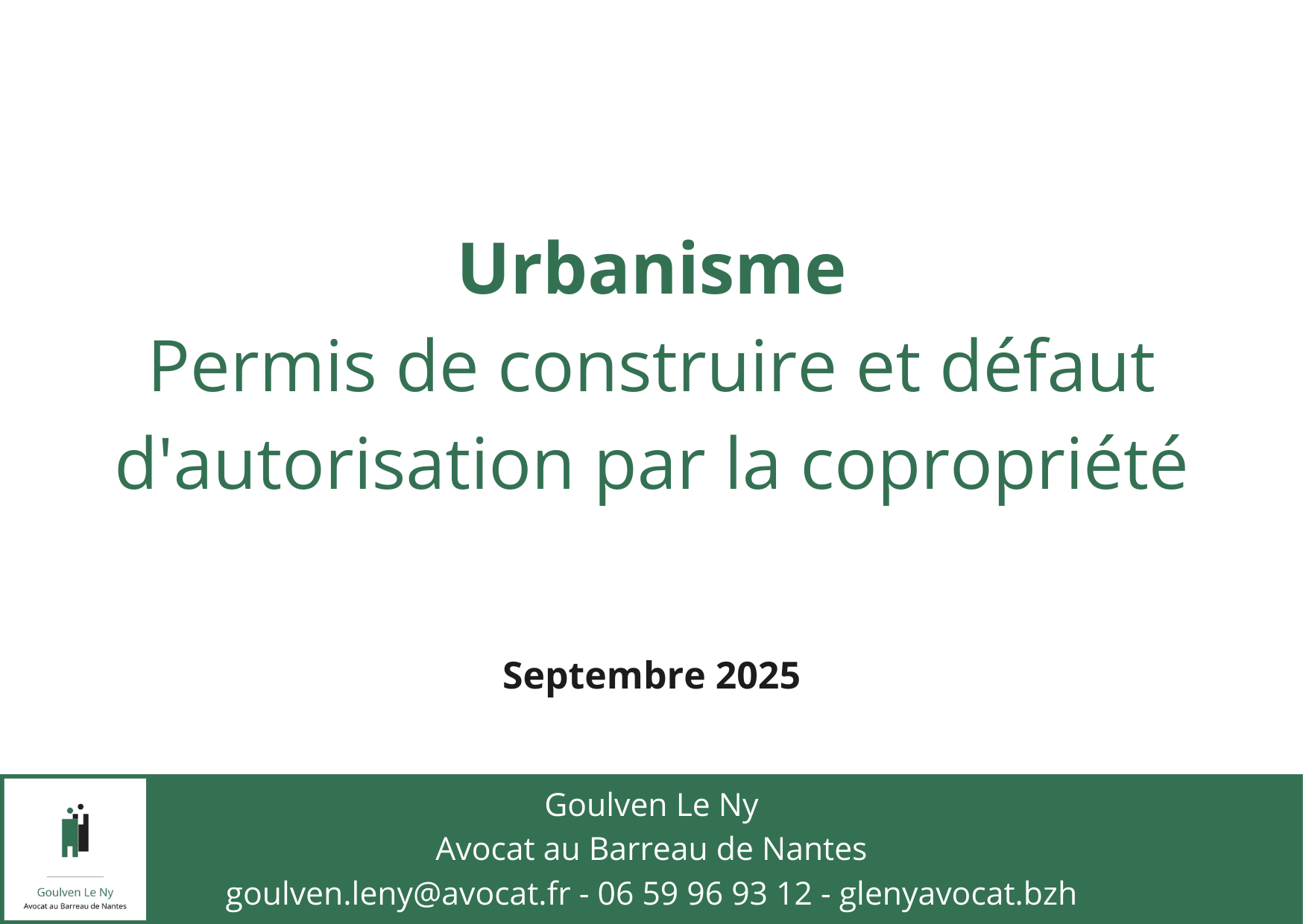 Permis de construire et défaut d'autorisation par la copropriété