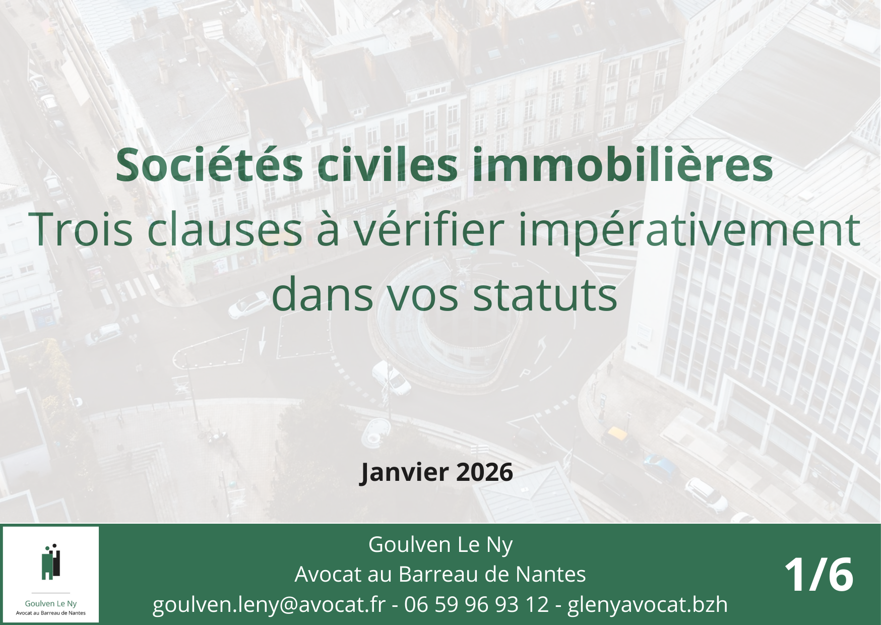 Sociétés civiles immobilières : trois clauses à vérifier impérativement dans vos statuts