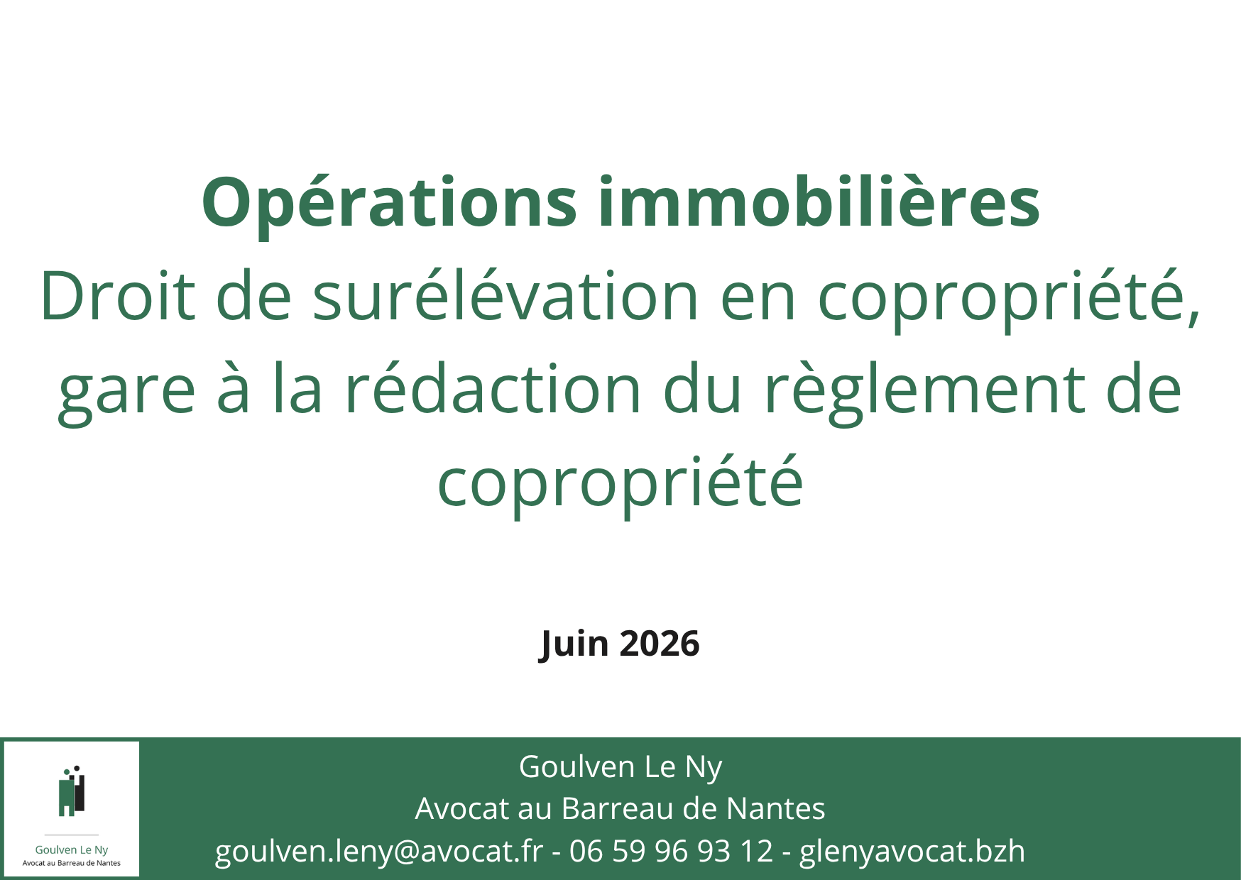 Droit de surélévation en copropriété, gare à la rédaction du règlement de copropriété