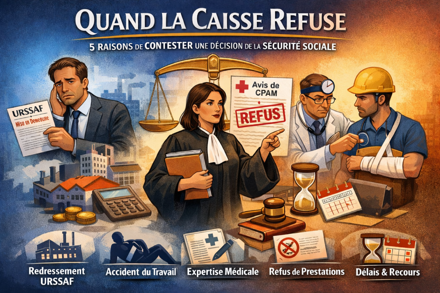 Quand la Caisse refuse : 5 raisons fondamentales de contester une décision de la Sécurité Sociale