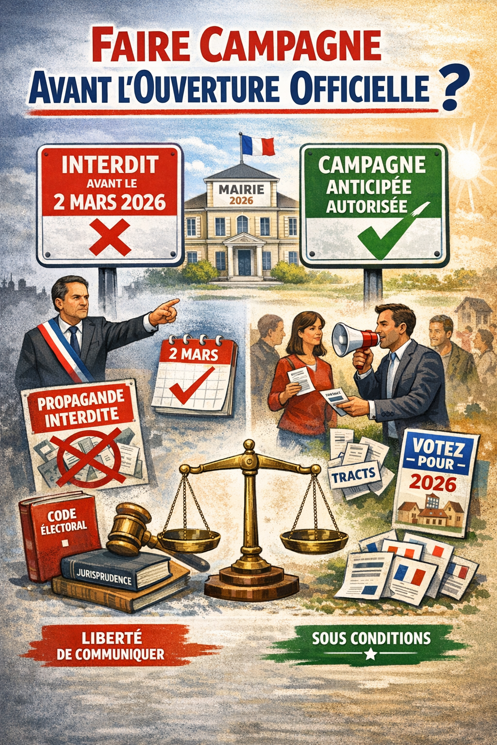 Un candidat aux élections municipales peut-il diffuser des tracts avant le début de la campagne officielle ?