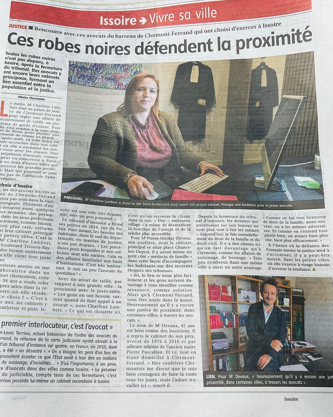Avocats de proximité...