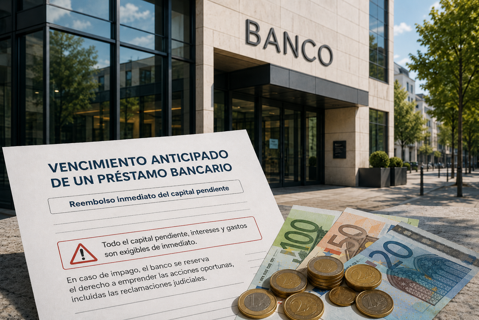 Cuando el banco exige todo el préstamo: consecuencias y soluciones en Francia