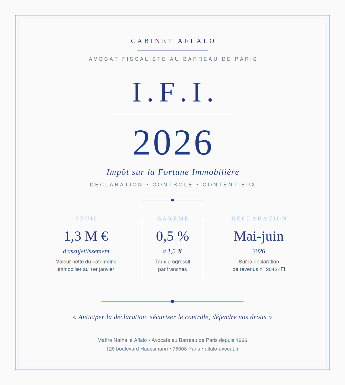Déclaration IFI 2026 : ce qu'il faut savoir, ce qu'il ne faut pas faire