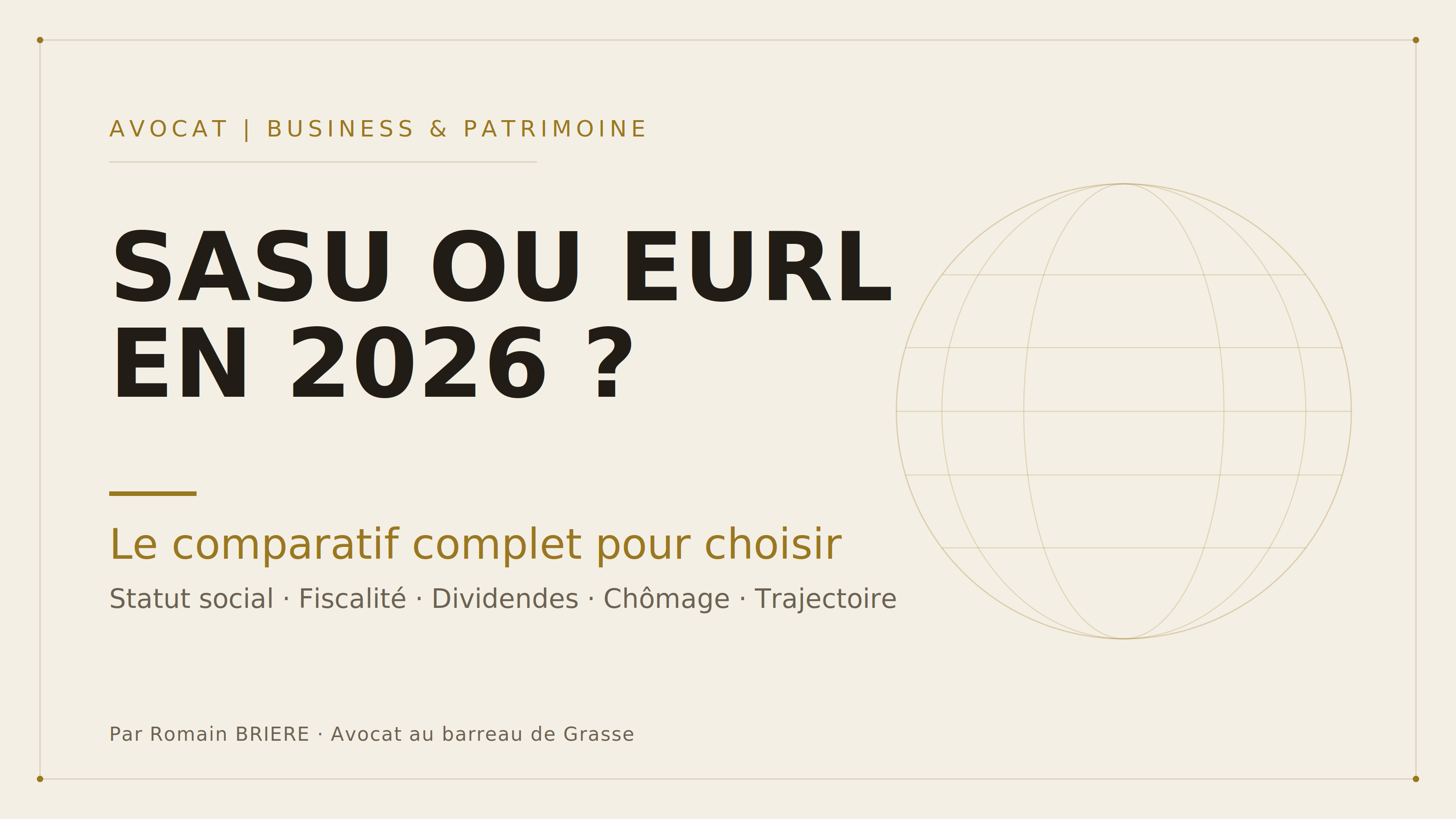 SASU ou EURL en 2026 : le comparatif complet pour choisir la structure adaptée à votre activité