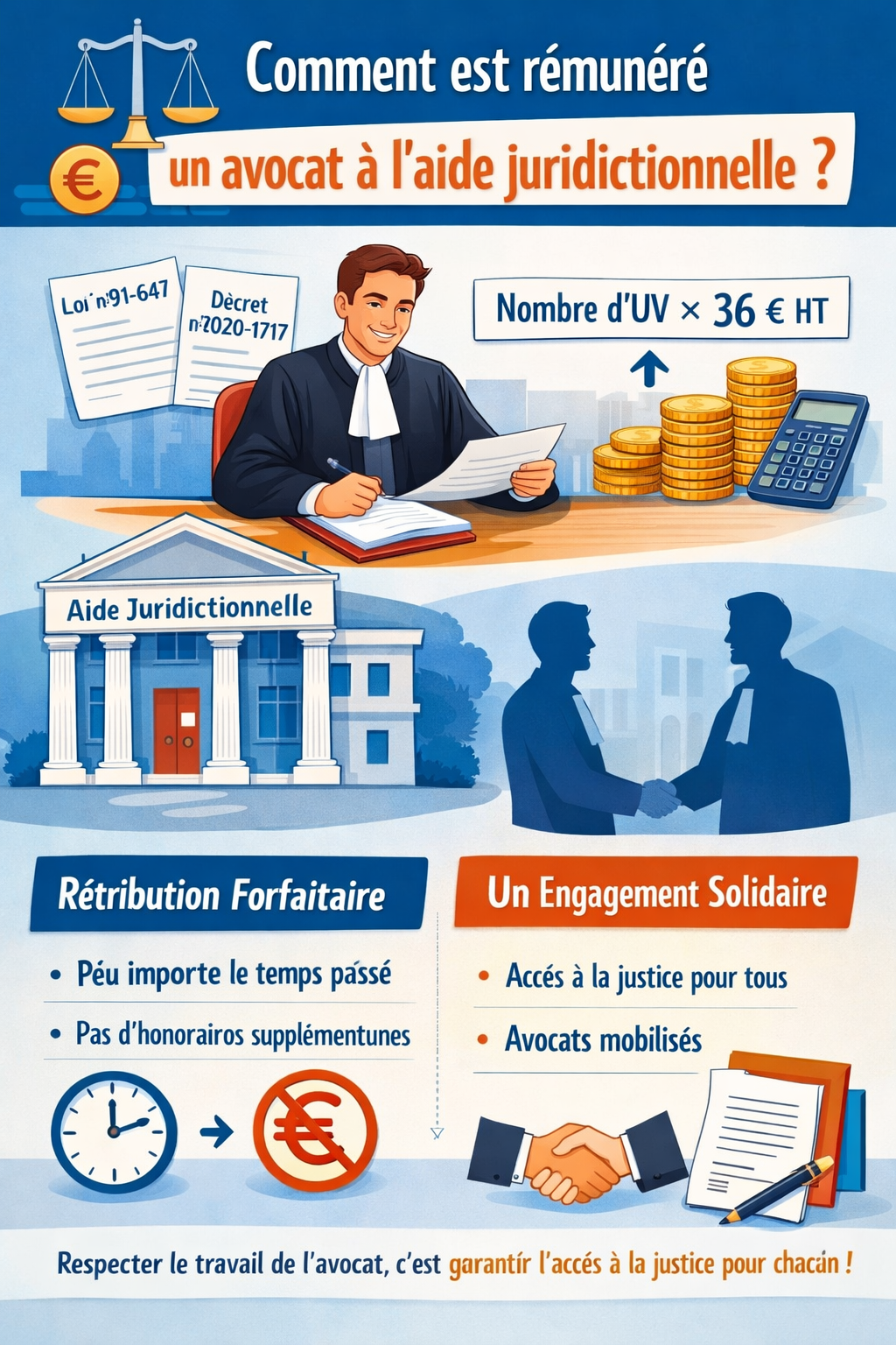 Aide juridictionnelle : comment est rémunéré un avocat ? Explications par un avocat à Montpellier