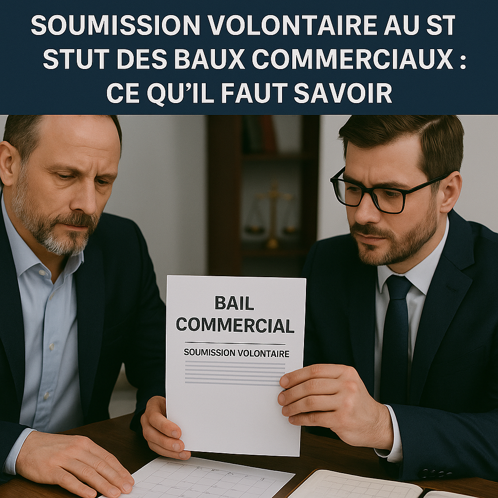 Soumission volontaire au statut des baux commerciaux : enjeux pratiques et implications juridiques