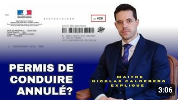 Permis de conduire annulé (48SI) ?