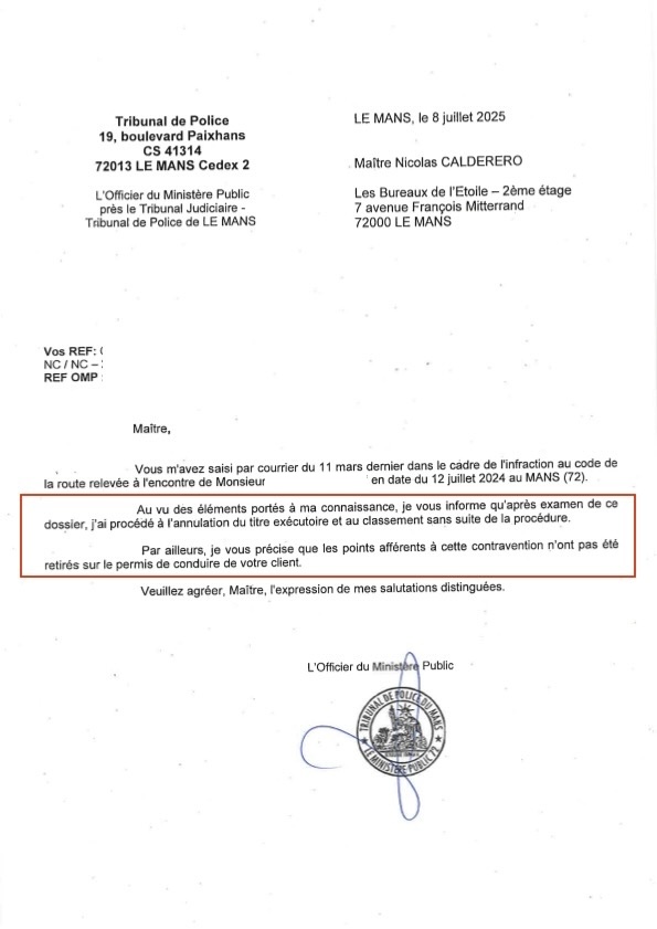 Un permis sauvé, sans audience, sans stress… juste un bon courrier.