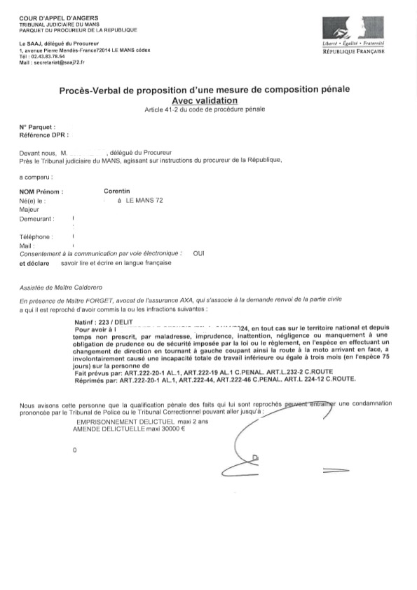 Composition pénale et permis de conduire : un risque souvent sous-estimé