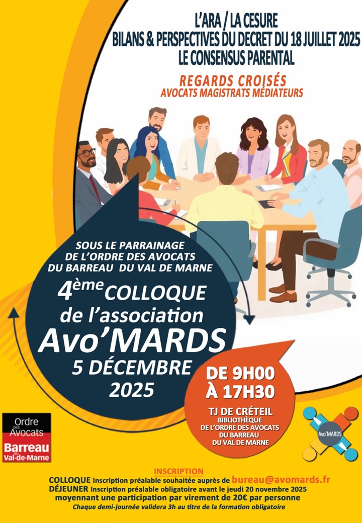 4ème colloque de l'association Avo'MARDS